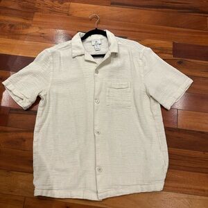 H&M Off-White Textured Shirt